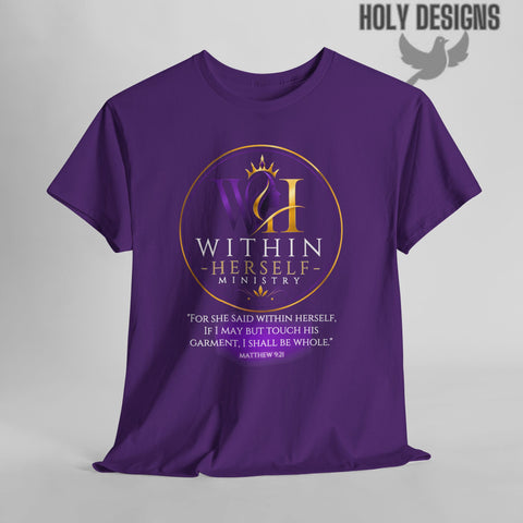 Customer Order – Sabrina J. – Within Herself Ministry Custom Shirt