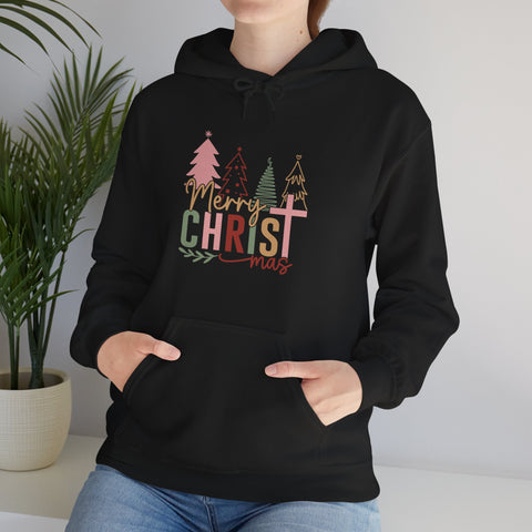 "Merry CHRISTmas" Christmas Christian Hoodie for Women