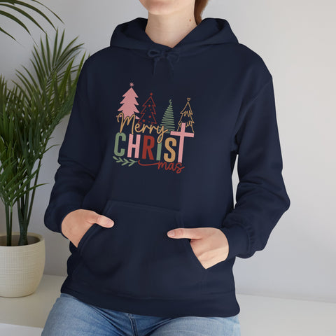 "Merry CHRISTmas" Christmas Christian Hoodie for Women