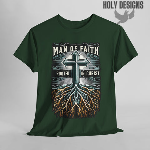 "Man of Faith: Rooted in Christ" Men's T-Shirt