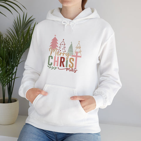 "Merry CHRISTmas" Christmas Christian Hoodie for Women