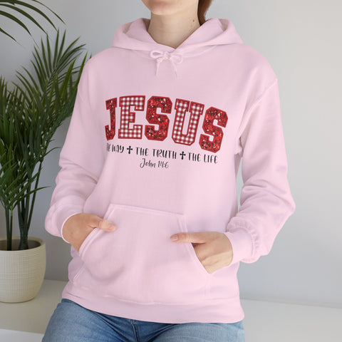 "Jesus The Way The Truth The Life" Christmas Hoodie for Women