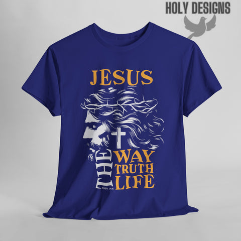 "Jesus: The Way, The Truth, The Life" (A) Men's T-Shirt