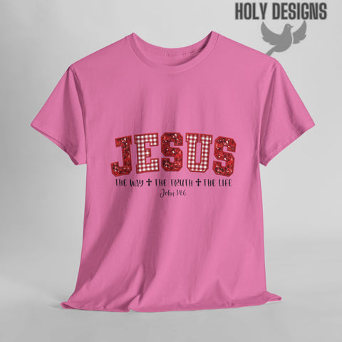 "Jesus The Way The Truth The Life" Christmas Tee for Women
