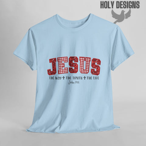 "Jesus The Way The Truth The Life" Christmas Tee for Women
