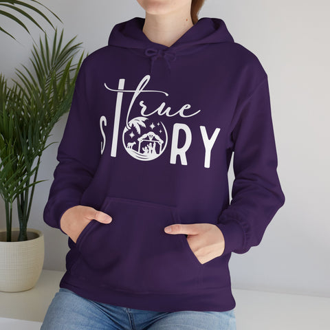 "True Story" Christmas Christian Hoodie for Women
