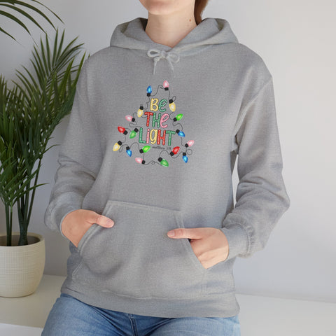 "Be The Light" Christmas Christian Hoodie for Women