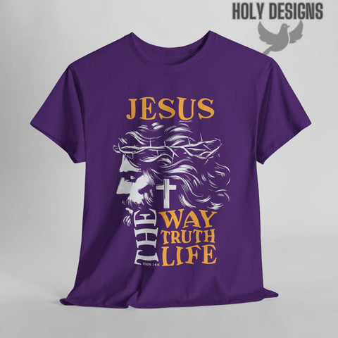 "Jesus: The Way, The Truth, The Life" (A) Men's T-Shirt