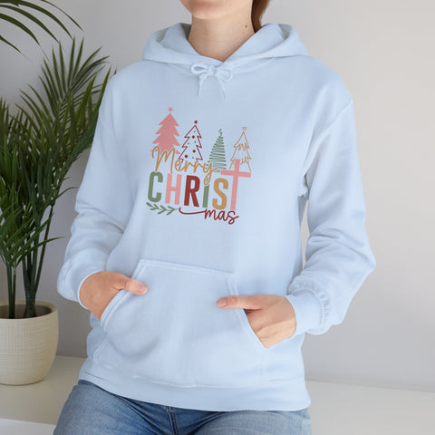 "Merry CHRISTmas" Christmas Christian Hoodie for Women
