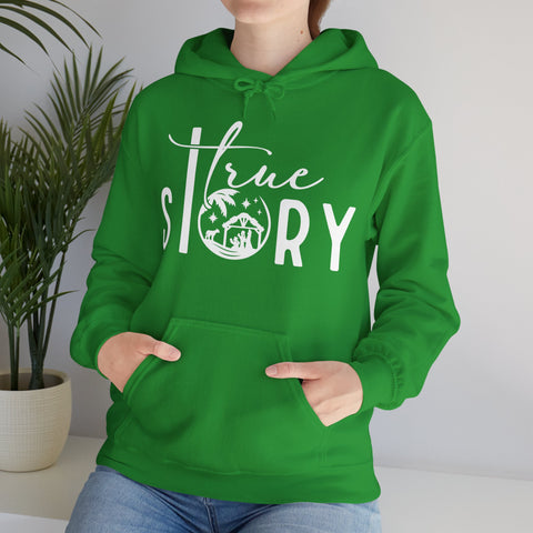 "True Story" Christmas Christian Hoodie for Women