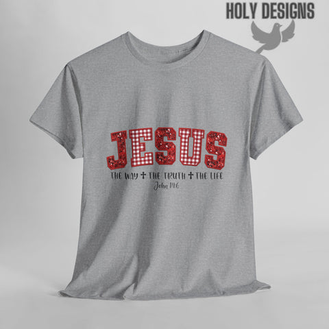 "Jesus The Way The Truth The Life" Christmas Tee for Women