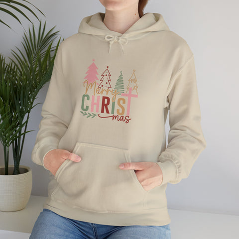"Merry CHRISTmas" Christmas Christian Hoodie for Women