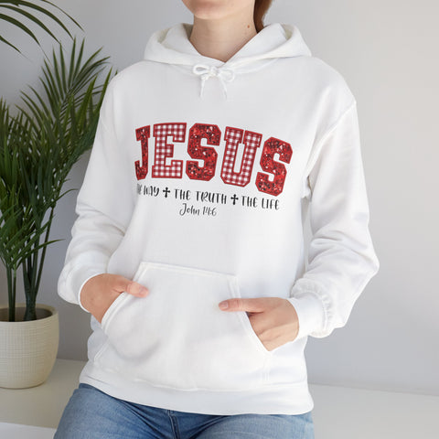 "Jesus The Way The Truth The Life" Christmas Hoodie for Women