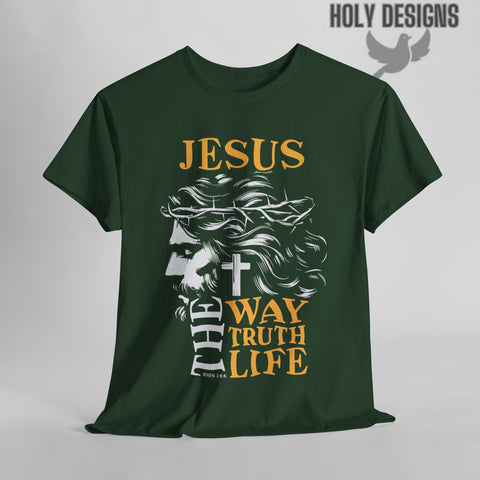 "Jesus: The Way, The Truth, The Life" (A) Men's T-Shirt
