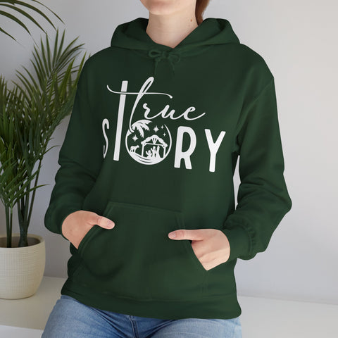 "True Story" Christmas Christian Hoodie for Women