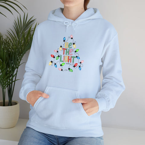 "Be The Light" Christmas Christian Hoodie for Women