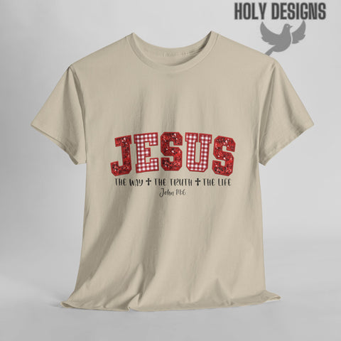 "Jesus The Way The Truth The Life" Christmas Tee for Women
