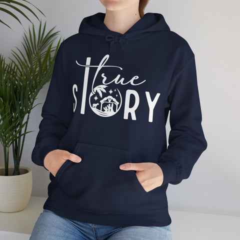 "True Story" Christmas Christian Hoodie for Women