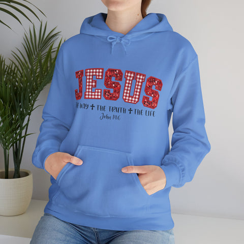 "Jesus The Way The Truth The Life" Christmas Hoodie for Women