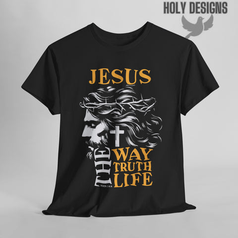 "Jesus: The Way, The Truth, The Life" (A) Men's T-Shirt