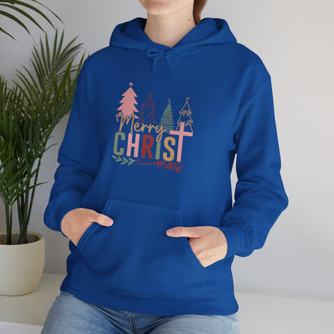 "Merry CHRISTmas" Christmas Christian Hoodie for Women
