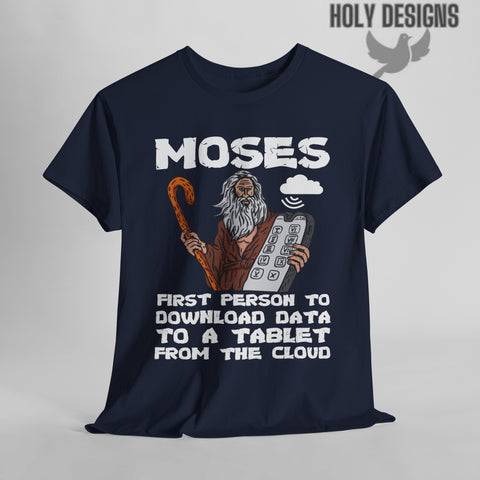 "Moses: Download Data to a Tablet from the Cloud" Men's T-Shirt
