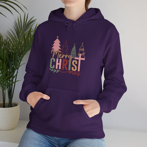 "Merry CHRISTmas" Christmas Christian Hoodie for Women
