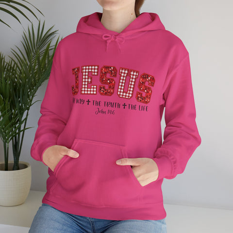 "Jesus The Way The Truth The Life" Christmas Hoodie for Women