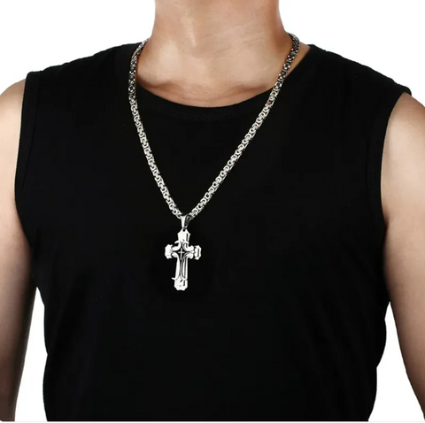Men's Cross Necklace - Christian Jewelry for Men
