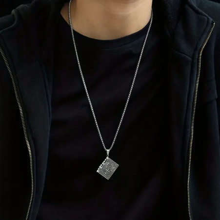 Openable Holy Bible Pendant Necklace - Christian Jewelry for Men & Women
