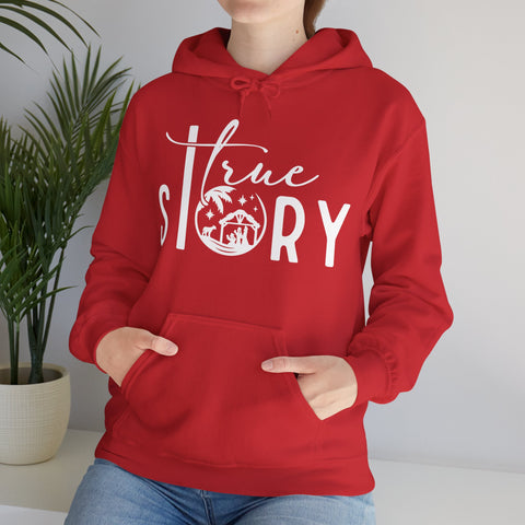 "True Story" Christmas Christian Hoodie for Women