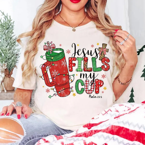 "Jesus Fills My Cup" T-Shirt for Women
